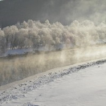 Winter Morning Walk- Furano's River by Snowshoes