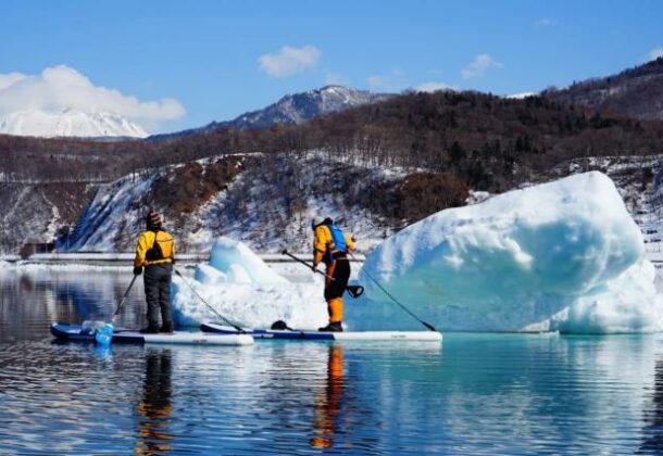 Experience a SUP cruise with the southernmost drift ice in the Northern Hemisphere as your backdrop. Make this an experience you will cherish forever. No. 1 in Japan