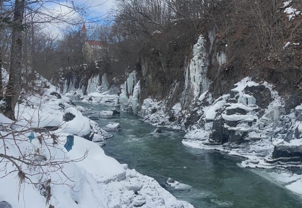 Northern Hokkaido Kinsenkyo Icefall Snow Adventure- Snowshoeing in Takinoue